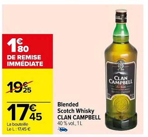 blended scotch whisky clan campbell