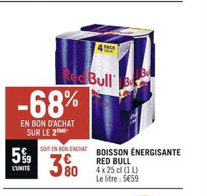 boisson énergisante red bull