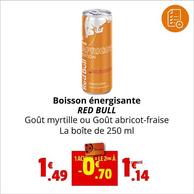 boisson énergisante red bull