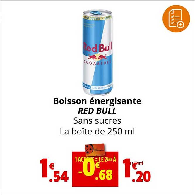 boisson énergisante red bull
