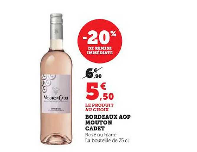 bordeaux aop mouton cadet