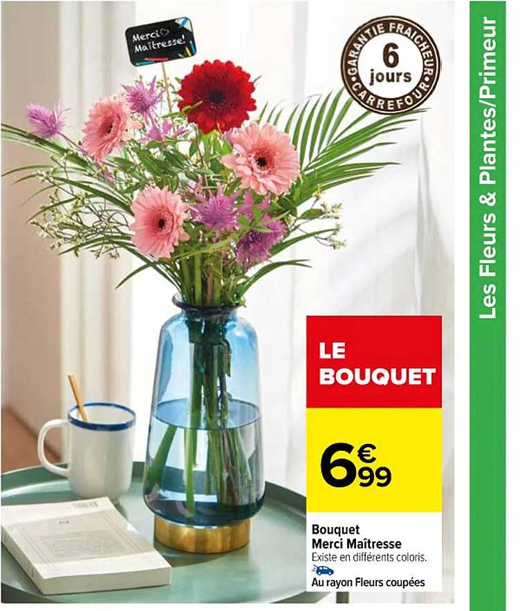 bouquet merci maitresse