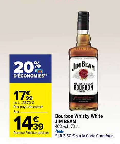 bourbon whisky white jim beam