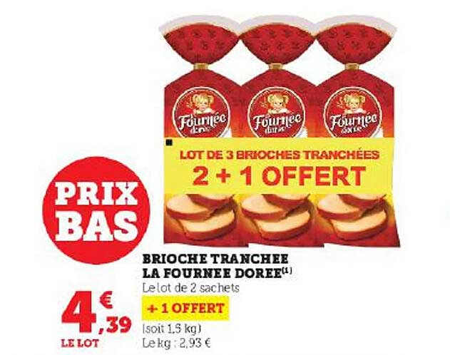 brioche tranchée la fournée dorée