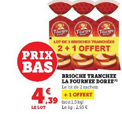 brioche tranchée la fournée dorée