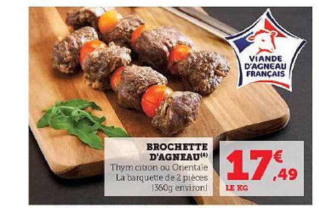 brochette d'agneau
