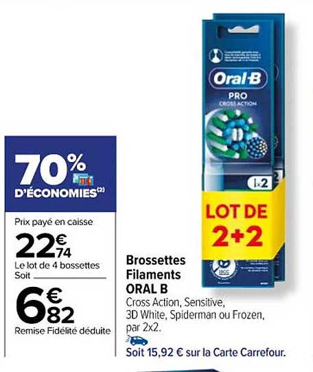brossettes filaments oral b
