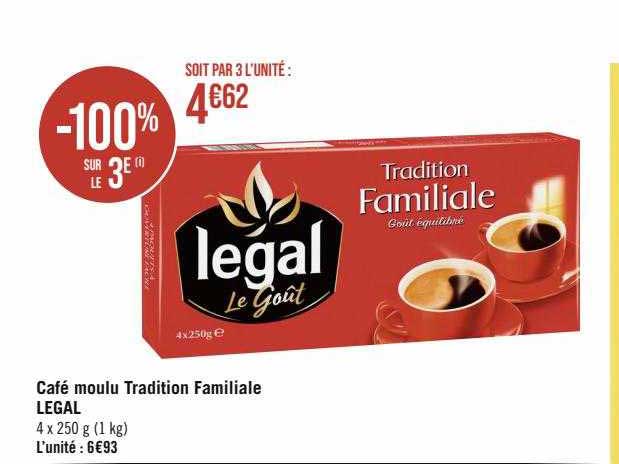 Café Moulu Tradition Familiale Légal