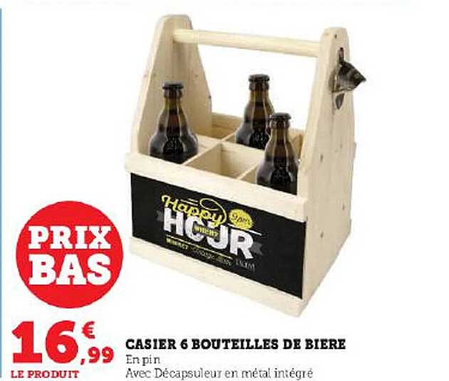 Casier 6 Bouteilles De Bière