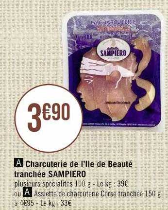 charcuterie de l'ile de beauté tranchée sampiero
