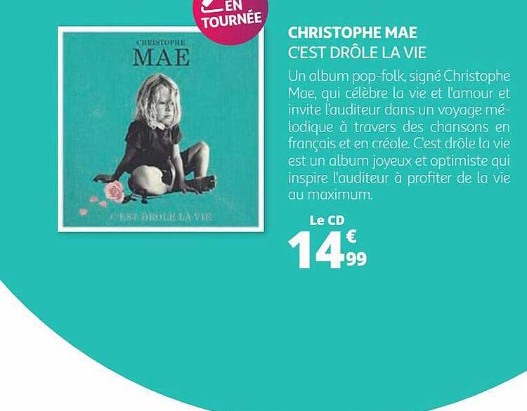 christophe mae - c'est drôle la vie