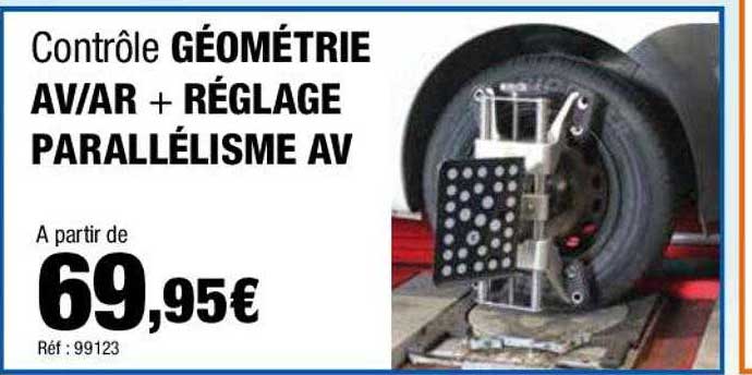 contrôle géométrie av-ar + réglage parallélisme av