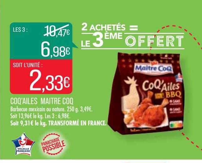 Coq'ailes Maitre Coq