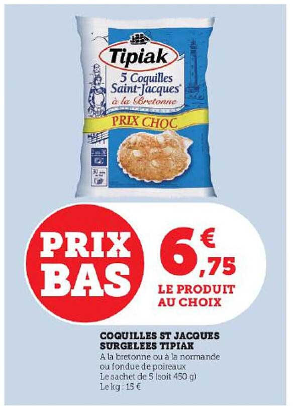 Coquilles St Jacques Surgelées Tipiak