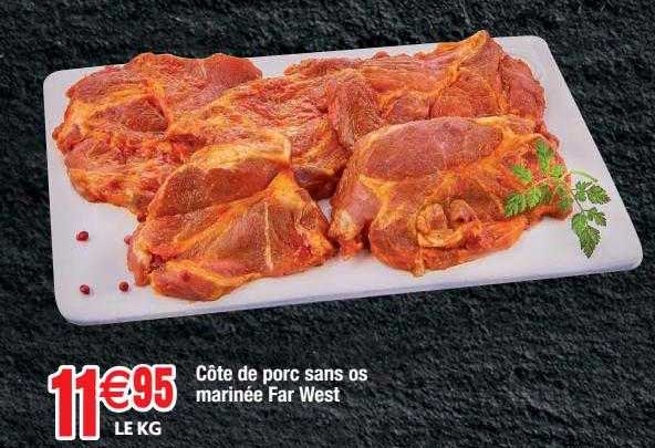 côte de porc sans os marinée far west
