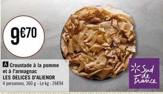 croustade à la pomme et à l'armagnac les délices d'alienor