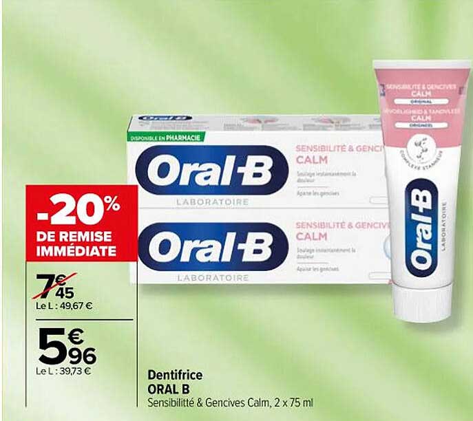 dentifrice oral b