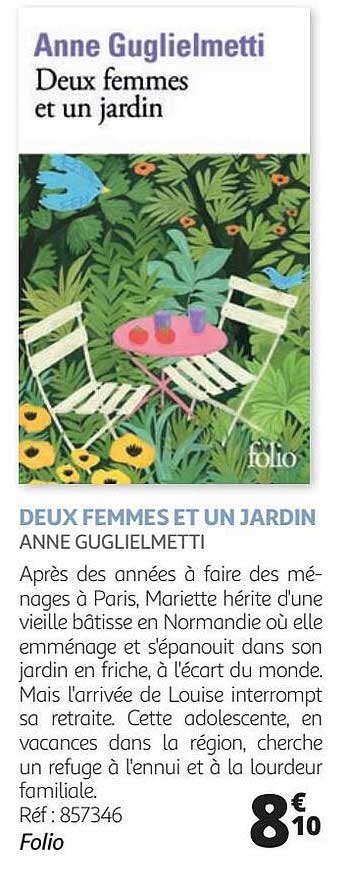 deux femmes et un jardin - anne guglielmetti