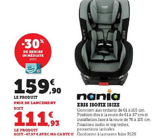 eris isofix isize nania