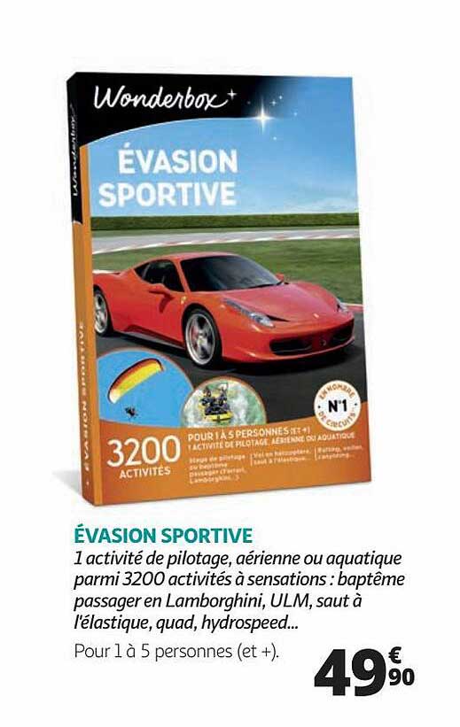 évasion sportive wonderbox
