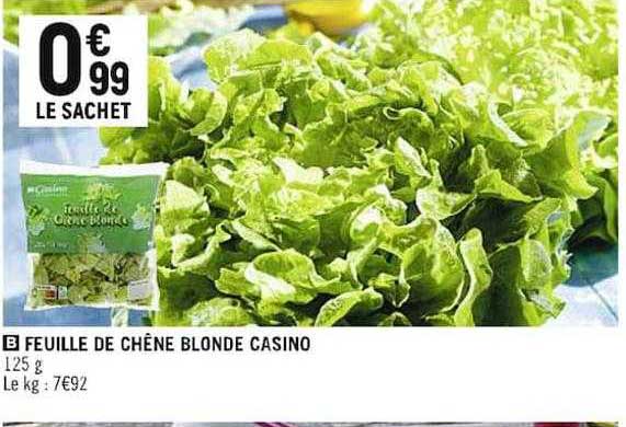 Feuille De Chêne Blonde Casino