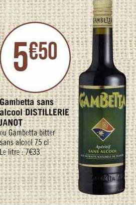 gambetta sans alcool distillerie janot