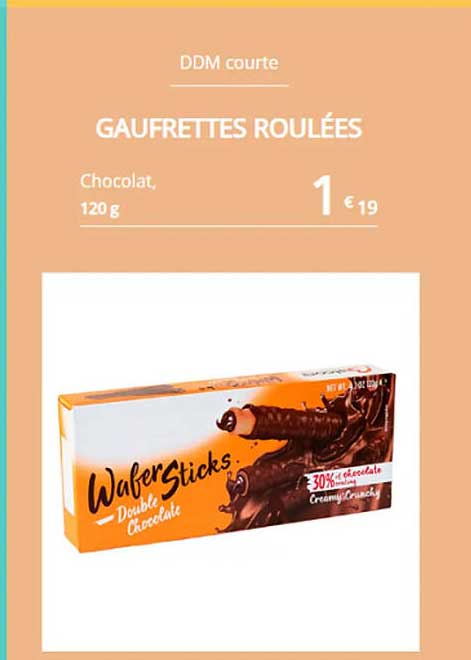 Gaufrettes Roulées Chocolat