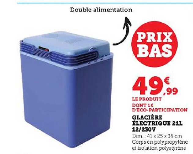 glacière électrique 21 l 12-230v
