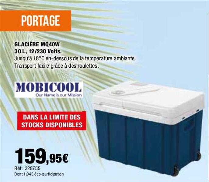 glacière mq40w 30l, 12-230 volts