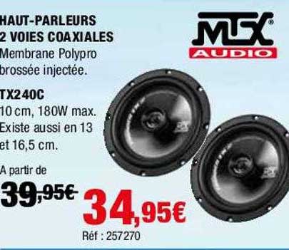 haut-parleurs 2 voies coaxiales