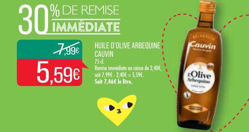 huile d'olive arbequine cauvin