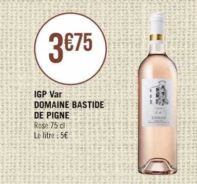 igp var domaine bastide de pigne