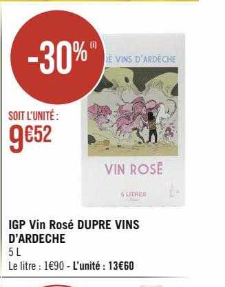 igp vin rosé dupre vins d'ardèche