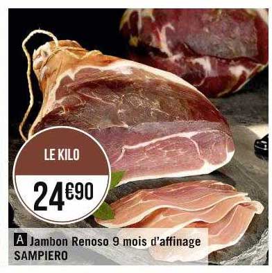 jambon renoso 9 mois d'affinage sampiero