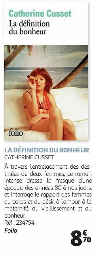 la définition du bonheur - catherine cusset