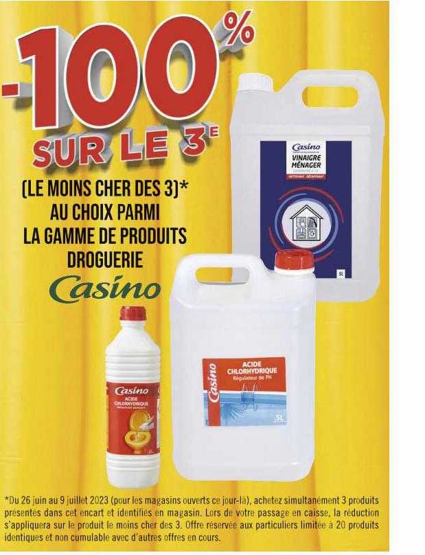la gamme de produits droguerie casino