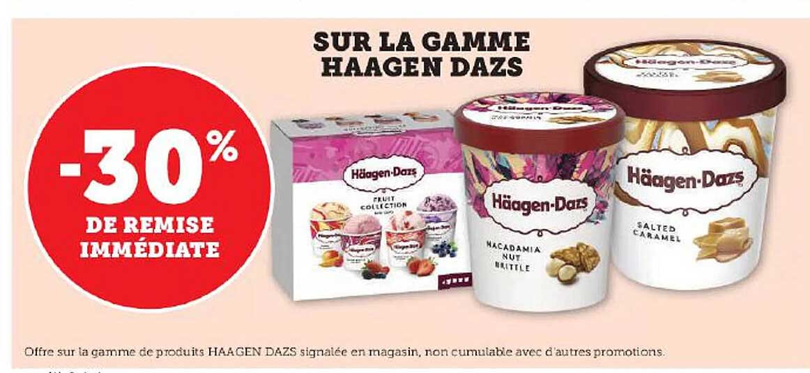 la gamme häagen dazs