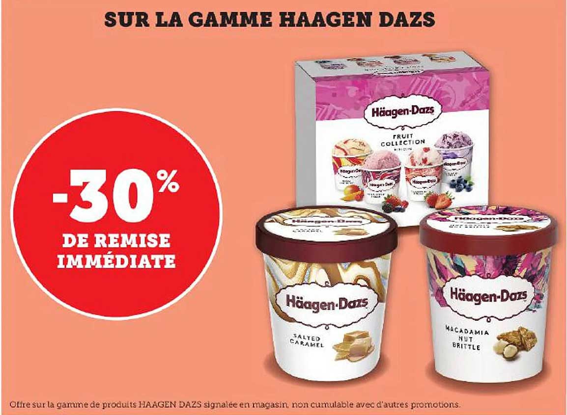 la gamme häagen dazs