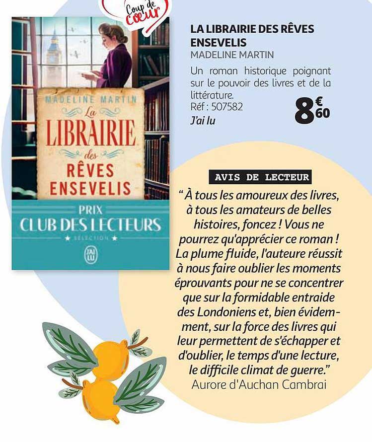 la librairie des rêves ensevelis - madeline martin
