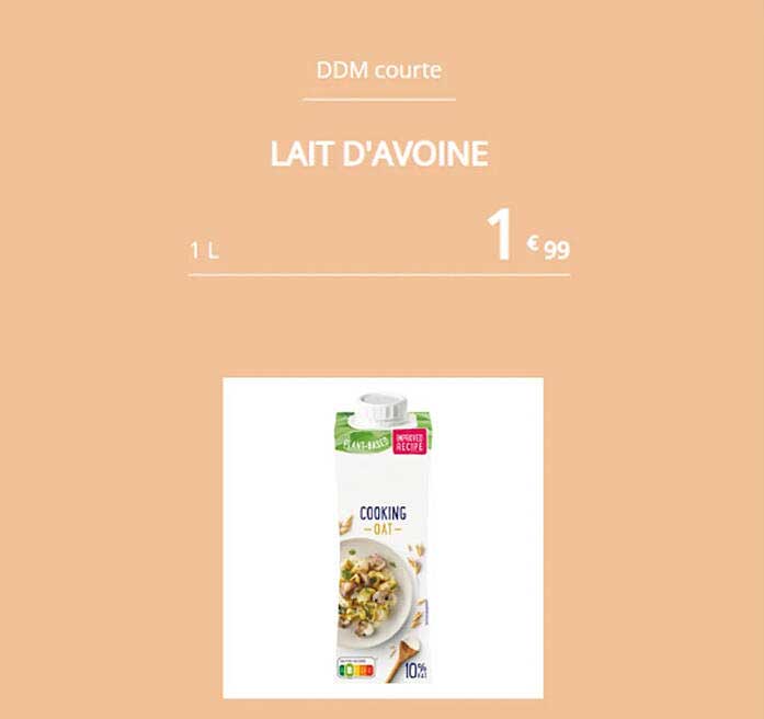 lait d'avoine