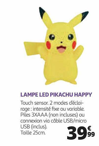 Lampe Led Pikachu Happy