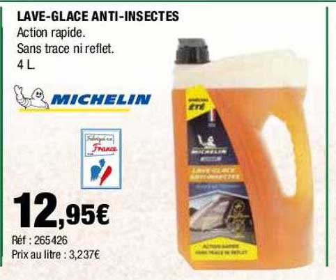 lave-glace anti-insectes michelin