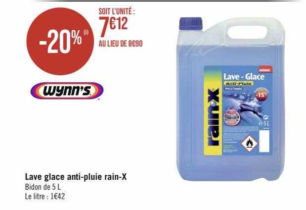 lave glace anti-pluie rain-x wynn's