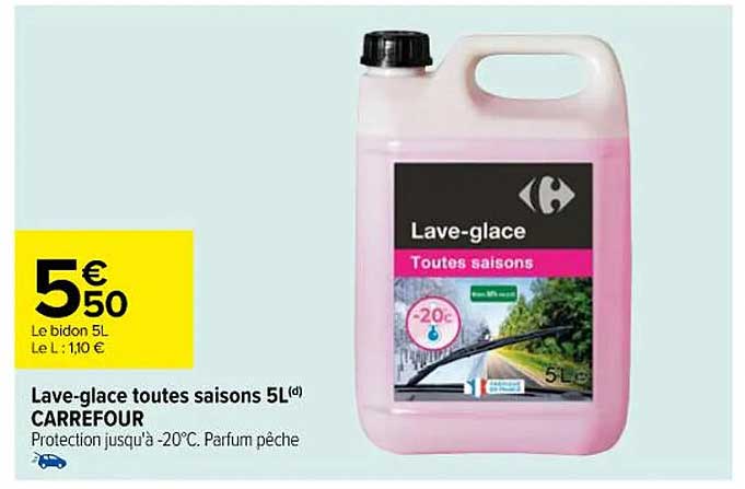 lave-glace toutes saisons carrefour