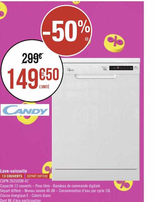 lave-vaisselle candy