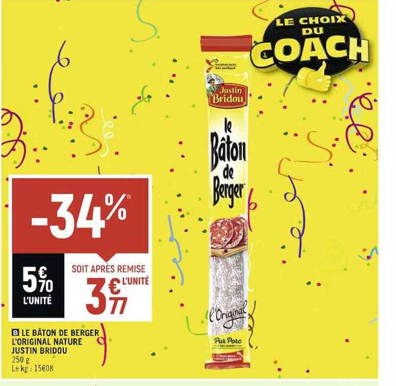 le bâton de berger l'original nature justin bridou