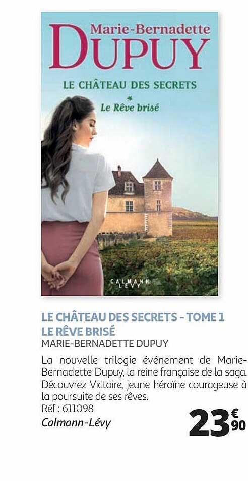 le château des secrets - tome 1 le rêve brisé - marie-bernadette dupuy