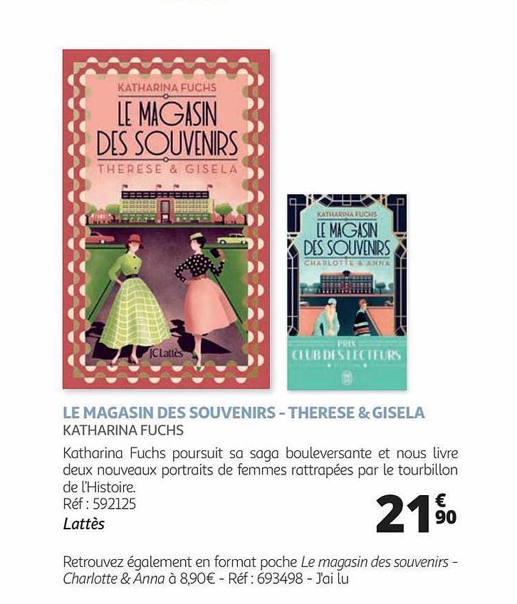 le magasin des souvenirs - thérèse & gisela - katharina fuchs
