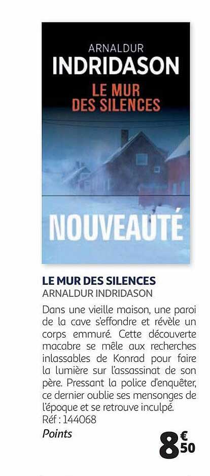 le mur des silences - arnaldur indridason