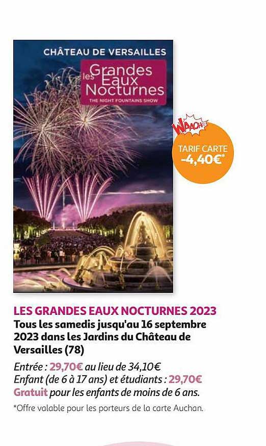 les grandes eaux nocturnes 2023